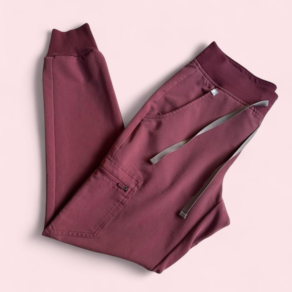 FIGS RARE XS Dark Cherry Zamora Jogger
